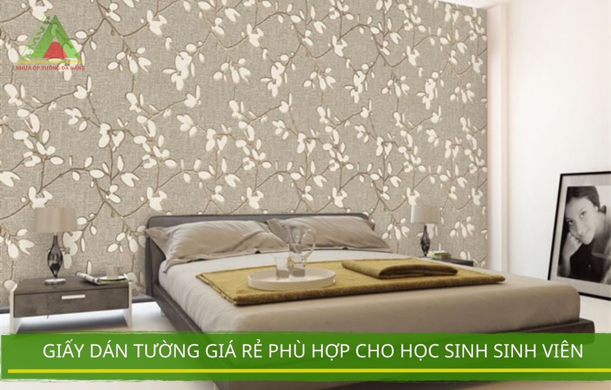 Giấy dán tường giá rẻ phù hợp cho học sinh sinh viên 