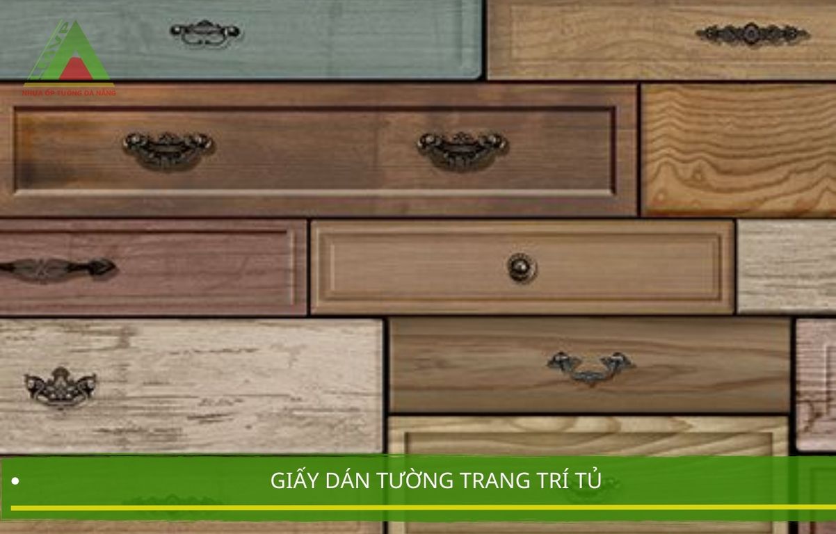 Giấy dán tường trang trí tủ