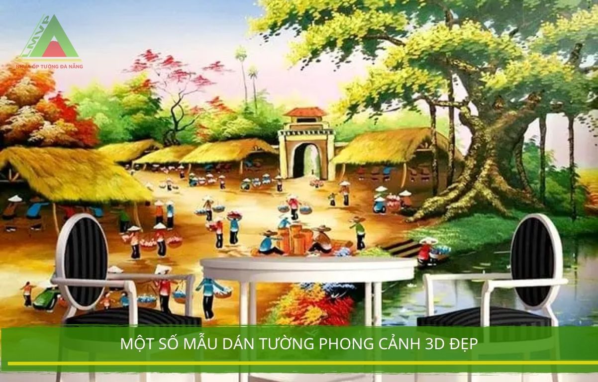 Một Số Mẫu Dán Tường Phong Cảnh 3D Đẹp