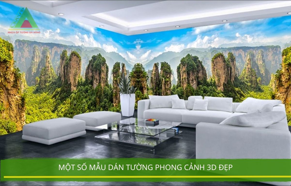Một Số Mẫu Dán Tường Phong Cảnh 3D Đẹp