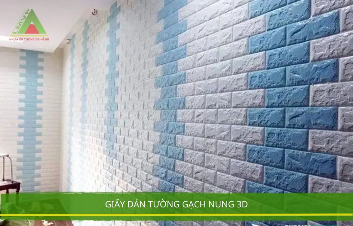 Giấy Dán Tường Gạch Nung 3D