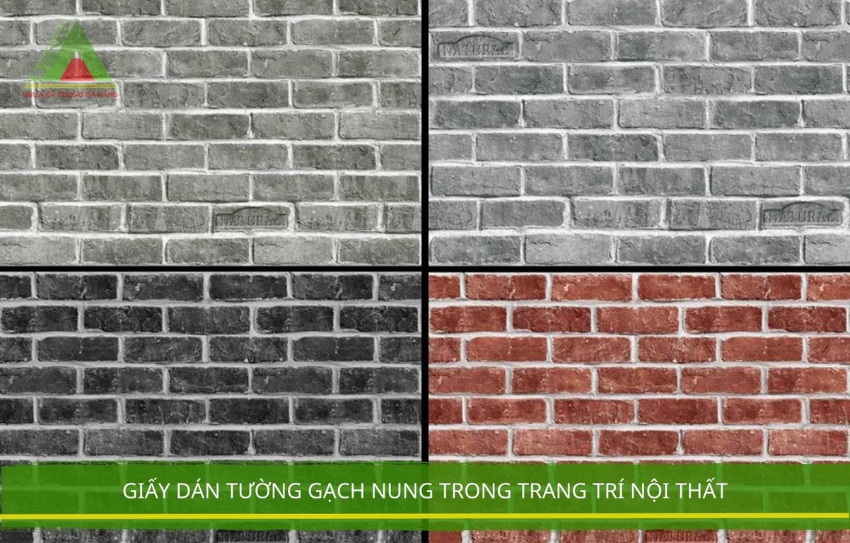 Giấy Dán Tường Gạch Nung  Trong Trang Trí Nội Thất