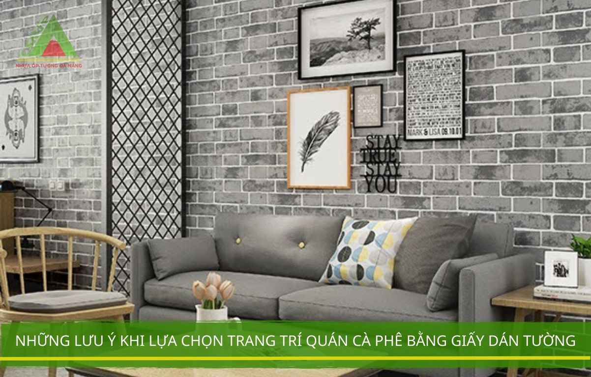 Những lưu ý khi lựa chọn trang trí quán cà phê bằng giấy dán tường