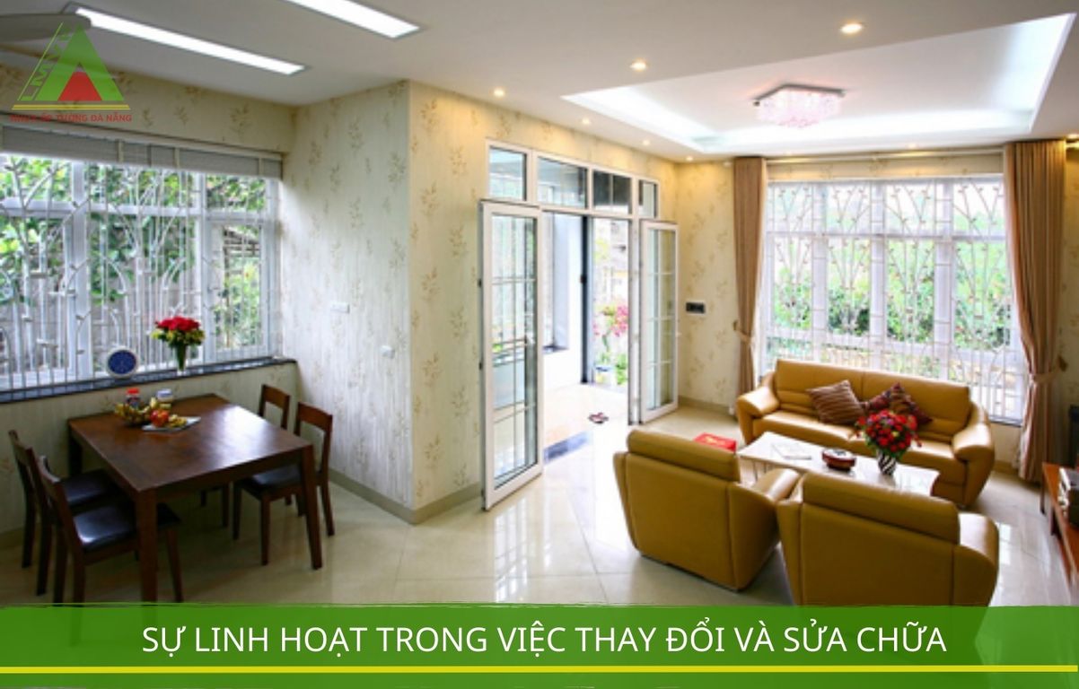 Sự linh hoạt trong việc thay đổi và sửa chữa