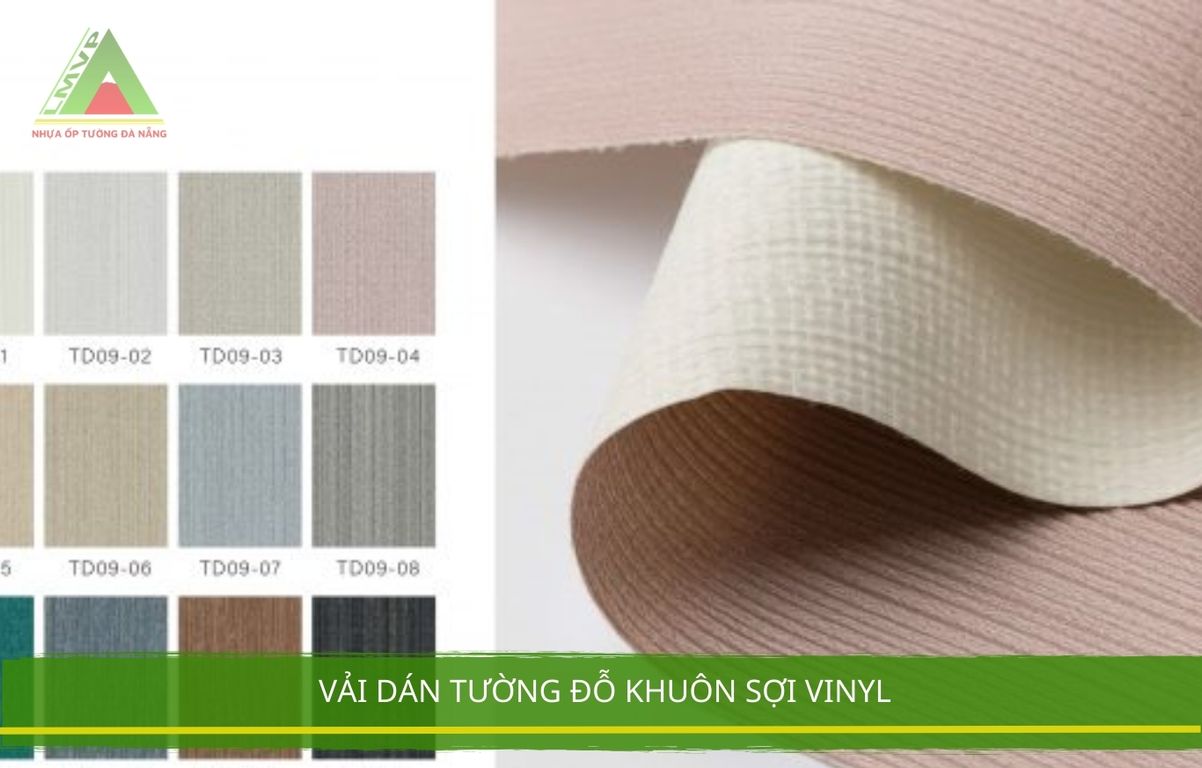  Vải dán tường đỗ khuôn sợi vinyl